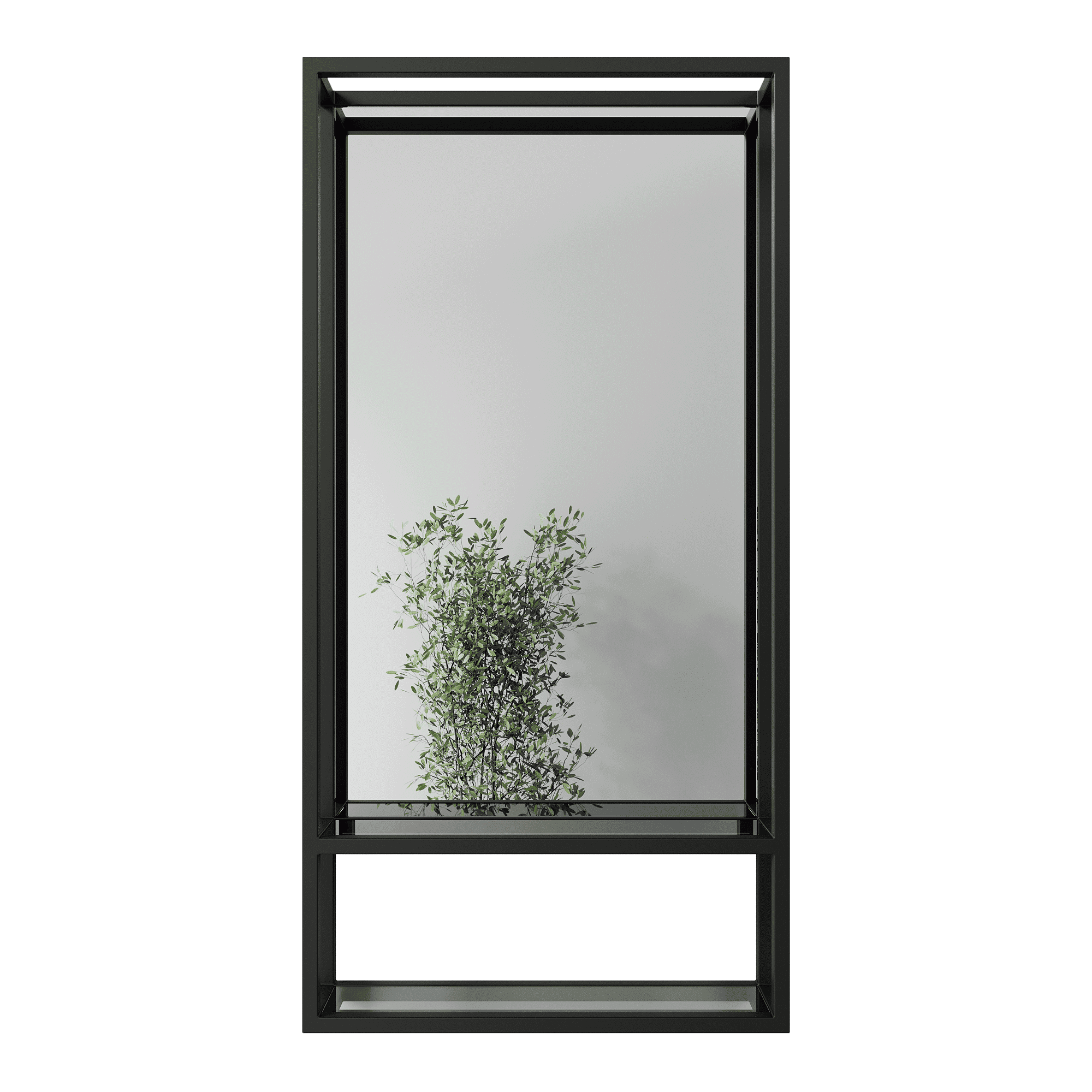 Зеркало в черной раме AKVUM, 105 х 53 см