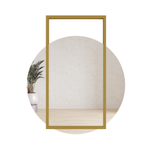 Зеркало в золотой раме KRAUGS, 89 х 79 см