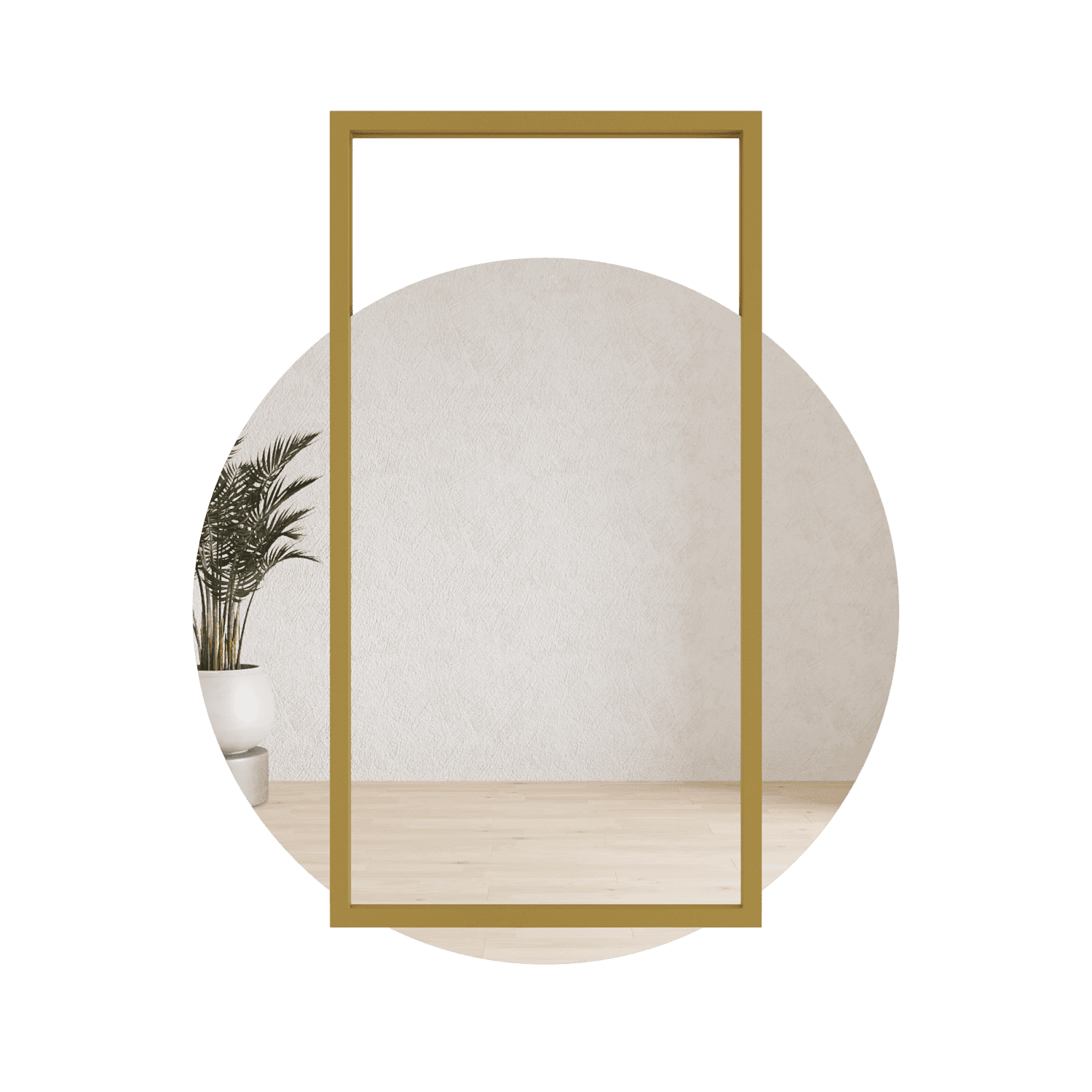 Зеркало в золотой раме KRAUGS, 89 х 79 см