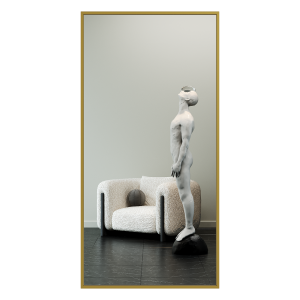 Зеркало в золотой раме HALFEO XL, 200 х 100 см