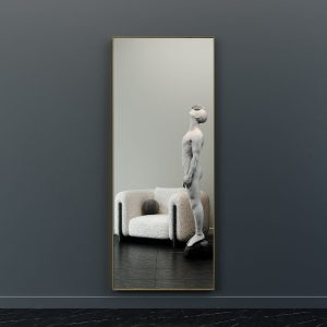 Зеркало в золотой раме HALFEO XL Slim, 200 х 80 см