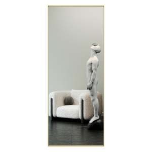 Зеркало в золотой раме HALFEO XL Slim, 200 х 80 см