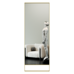 Зеркало в золотой раме HALFEO Slim Leg, 220 х 80 см