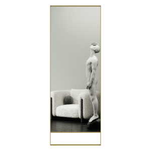 Зеркало в золотой раме HALFEO Slim Leg, 220 х 80 см
