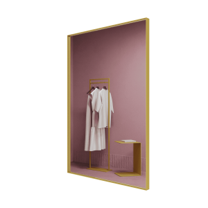Зеркало в золотой раме HALFEO S Slim, 120 х 80 см