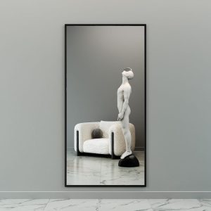 Зеркало в черной раме HALFEO XL, 200 х 100 см