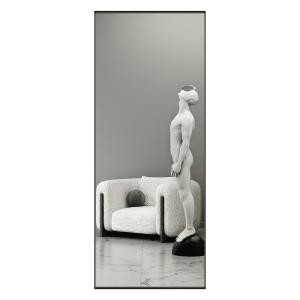 Зеркало в черной раме HALFEO XL Slim, 200 х 80 см