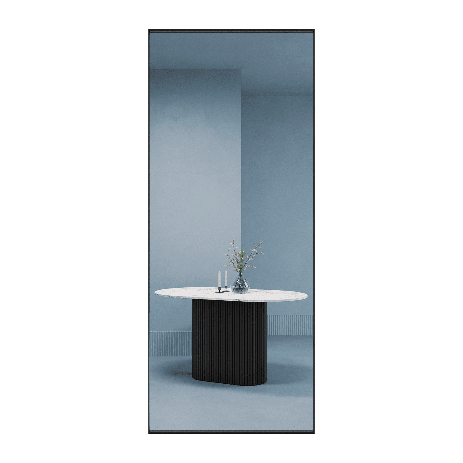 Зеркало в черной раме HALFEO L Slim, 170 х 70 см