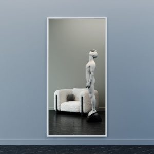 Зеркало в белой раме HALFEO XL, 200 х 100 см