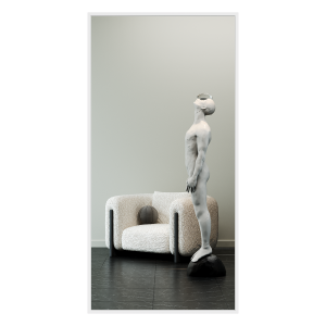 Зеркало в белой раме HALFEO XL, 200 х 100 см