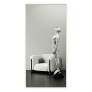 Зеркало в белой раме HALFEO XL, 200 х 100 см