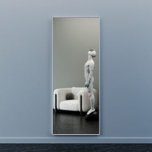 Зеркало в белой раме HALFEO XL Slim, 200 х 80 см