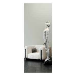 Зеркало в белой раме HALFEO XL Slim, 200 х 80 см