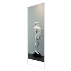 Зеркало в белой раме HALFEO Slim Leg, 220 х 80 см