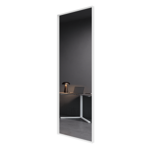 Зеркало в белой раме HALFEO M Slim, 140 х 50 см