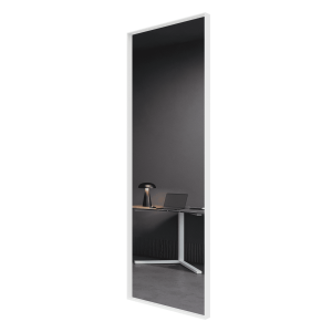 Зеркало в белой раме HALFEO M Slim, 140 х 50 см