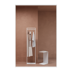 Зеркало в белой раме HALFEO S Slim, 120 х 80 см