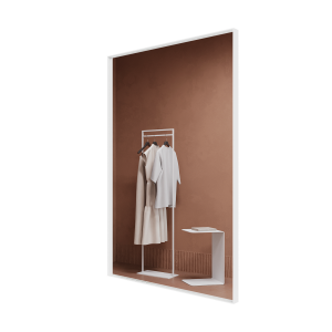 Зеркало в белой раме HALFEO S Slim, 120 х 80 см