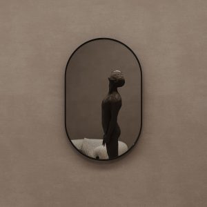 Зеркало в черной раме NOLVIS S, 81 х 51 см