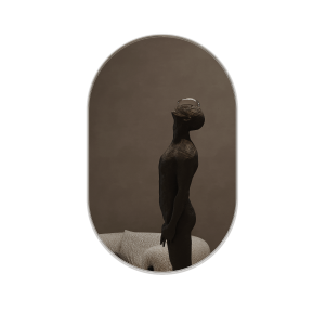 Зеркало в белой раме NOLVIS S, 81 х 51 см