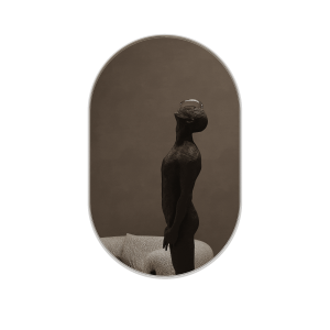 Зеркало в белой раме NOLVIS S, 81 х 51 см