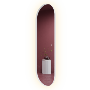 Зеркало в белой раме с подсветкой 3 в 1, NOLVIS L LED, 180 х 60 см