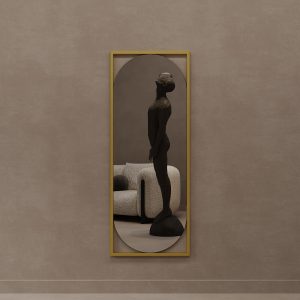 Зеркало в золотой раме KVADEN M, 139 х 54 см