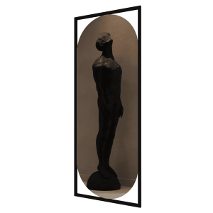 Зеркало в черной раме KVADEN M, 139 х 54 см