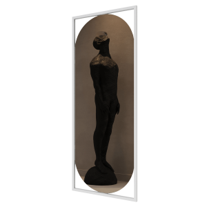 Зеркало в белой раме KVADEN M, 139 х 54 см