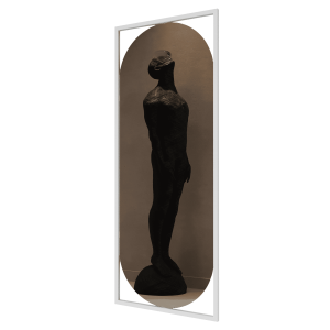 Зеркало в белой раме KVADEN M, 139 х 54 см