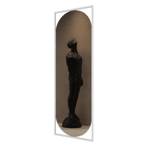 Зеркало в белой раме KVADEN L, 180 х 60 см