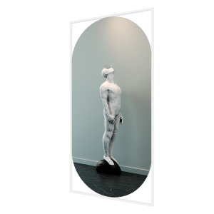 Зеркало в белой раме KVADEN XL, 200 х 100 см