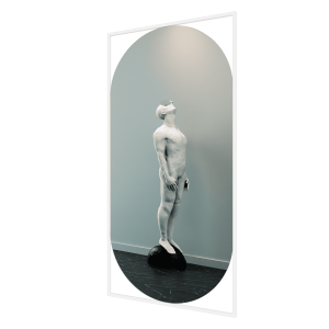 Зеркало в белой раме KVADEN XL, 200 х 100 см