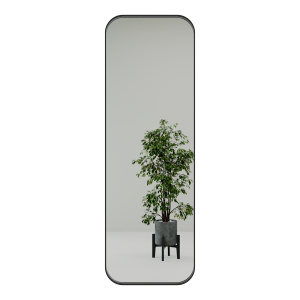 Зеркало в черной раме KUVINO M, 150 х 50 см