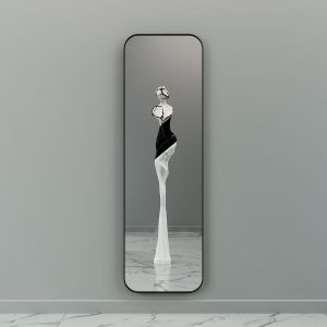 Зеркало в черной раме KUVINO L, 180 х 55 см