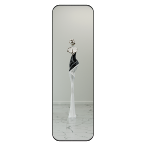 Зеркало в черной раме KUVINO L, 180 х 55 см