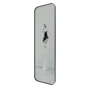 Зеркало в черной раме KUVINO L, 180 х 55 см