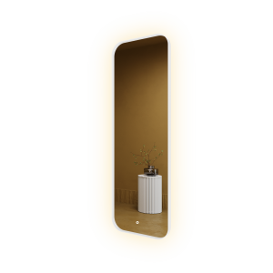 Зеркало в белой раме с подсветкой 3 в 1, KUVINO M LED, 150 x 50 см