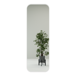 Зеркало в белой раме KUVINO M, 150 х 50 см