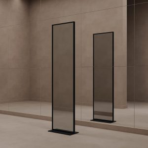 Зеркало в черной раме ZELISO-2, 185 х 45 см