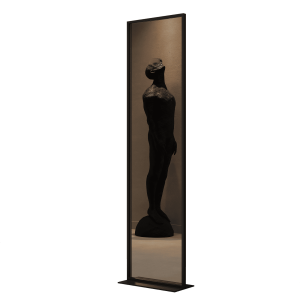 Зеркало в черной раме ZELISO-1, 185 х 45 см