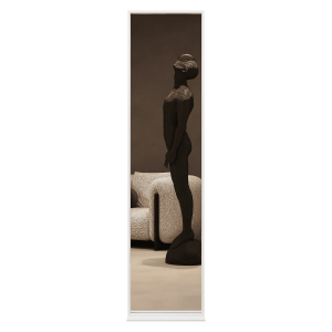 Зеркало в белой раме ZELISO-1, 185 х 45 см