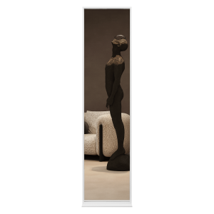 Зеркало в белой раме ZELISO-1, 185 х 45 см