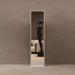 Зеркало в белой раме ZELISO-1, 185 х 45 см