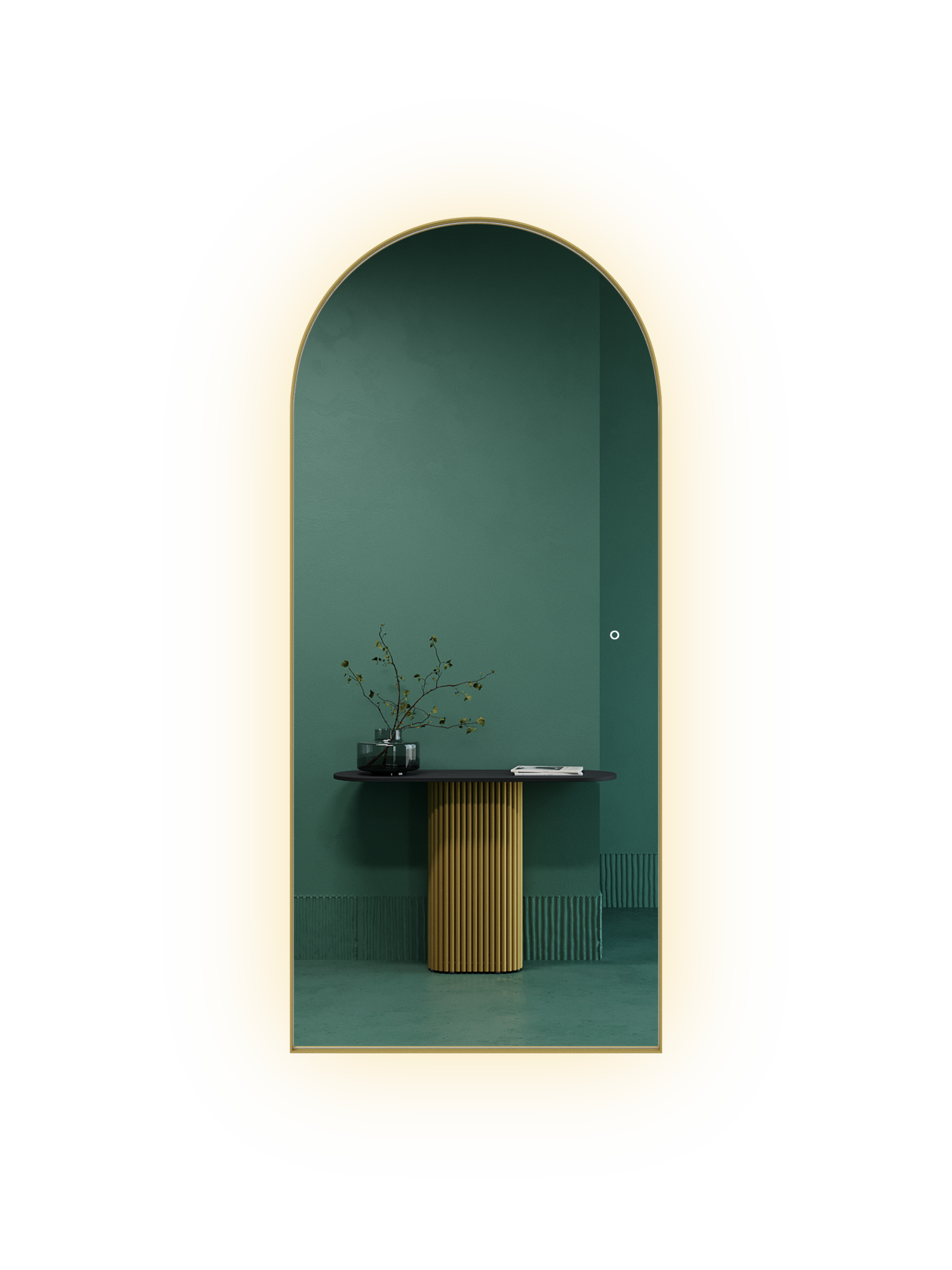 Зеркало в золотой раме с подсветкой 3 в 1, ARKIS L LED, 180 x 80 см