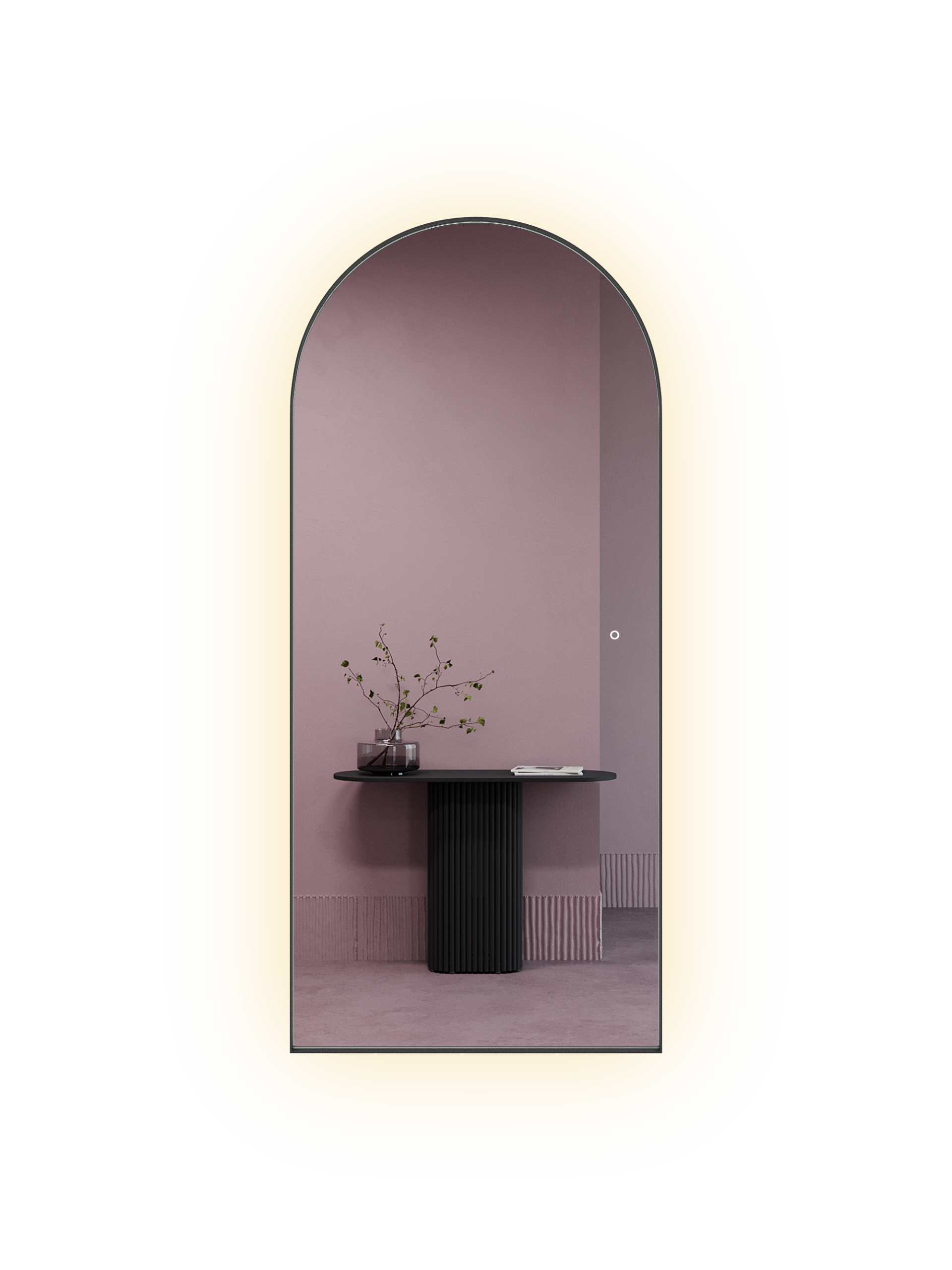 Зеркало в черной раме с подсветкой 3 в 1, ARKIS L LED, 180 x 80 см