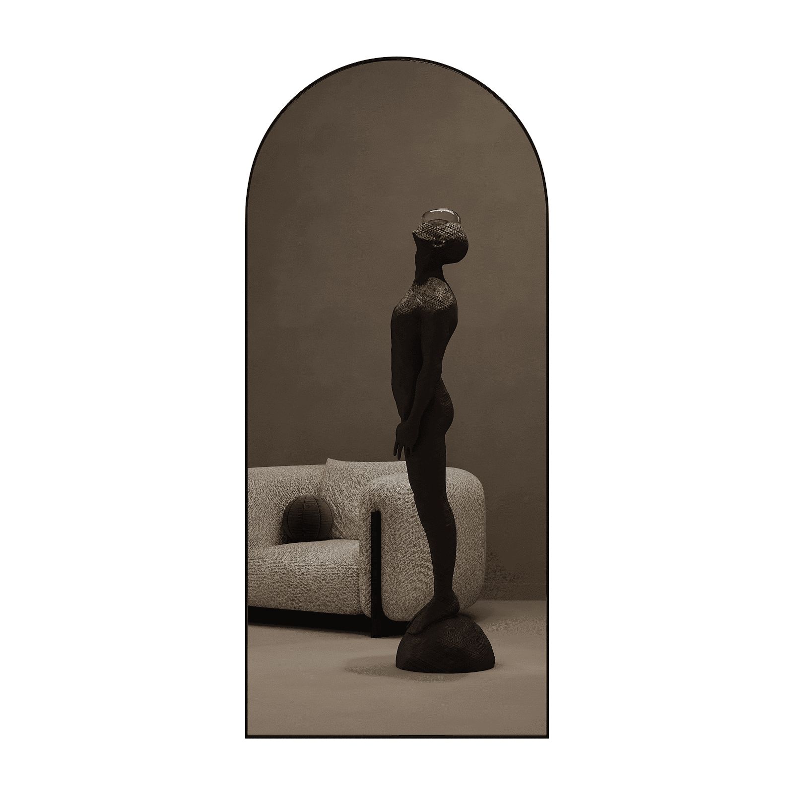 Зеркало в черной раме ARKIS, 180 х 80 см