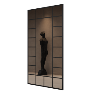 Зеркало-окно в черной раме WINDIX, 200 х 120 см
