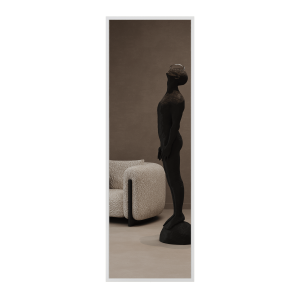 Зеркало-стеллаж KATARIS L белый, 180 x 60 см