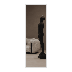 Зеркало-стеллаж KATARIS L белый, 180 x 60 см